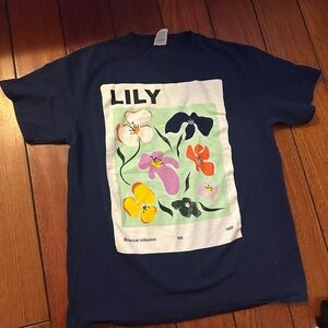 Delta Blue Long Sleeve Floral Tee